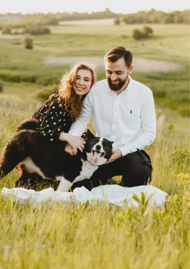 The newlyweds enjoy their beautiful new property that is the fruit of working with a strong Realtor for generations so that they can start to build home together.