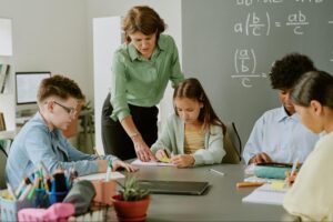 A pre-algebra teacher helps her students to thrive through serving their needs over her own.
